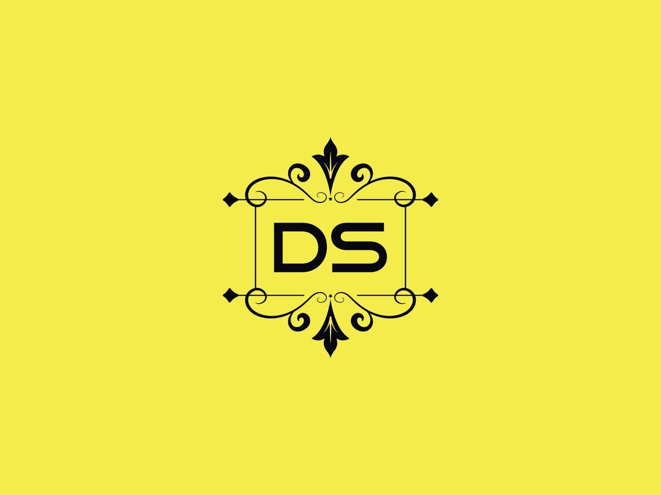kleurrijk ds logo icoon, minimalistische ds luxe brief logo voorraad vector