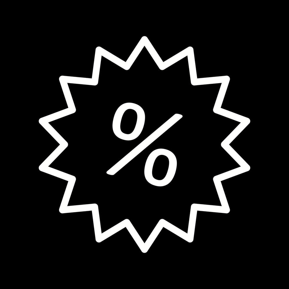 mooi percentage label vector lijn icoon