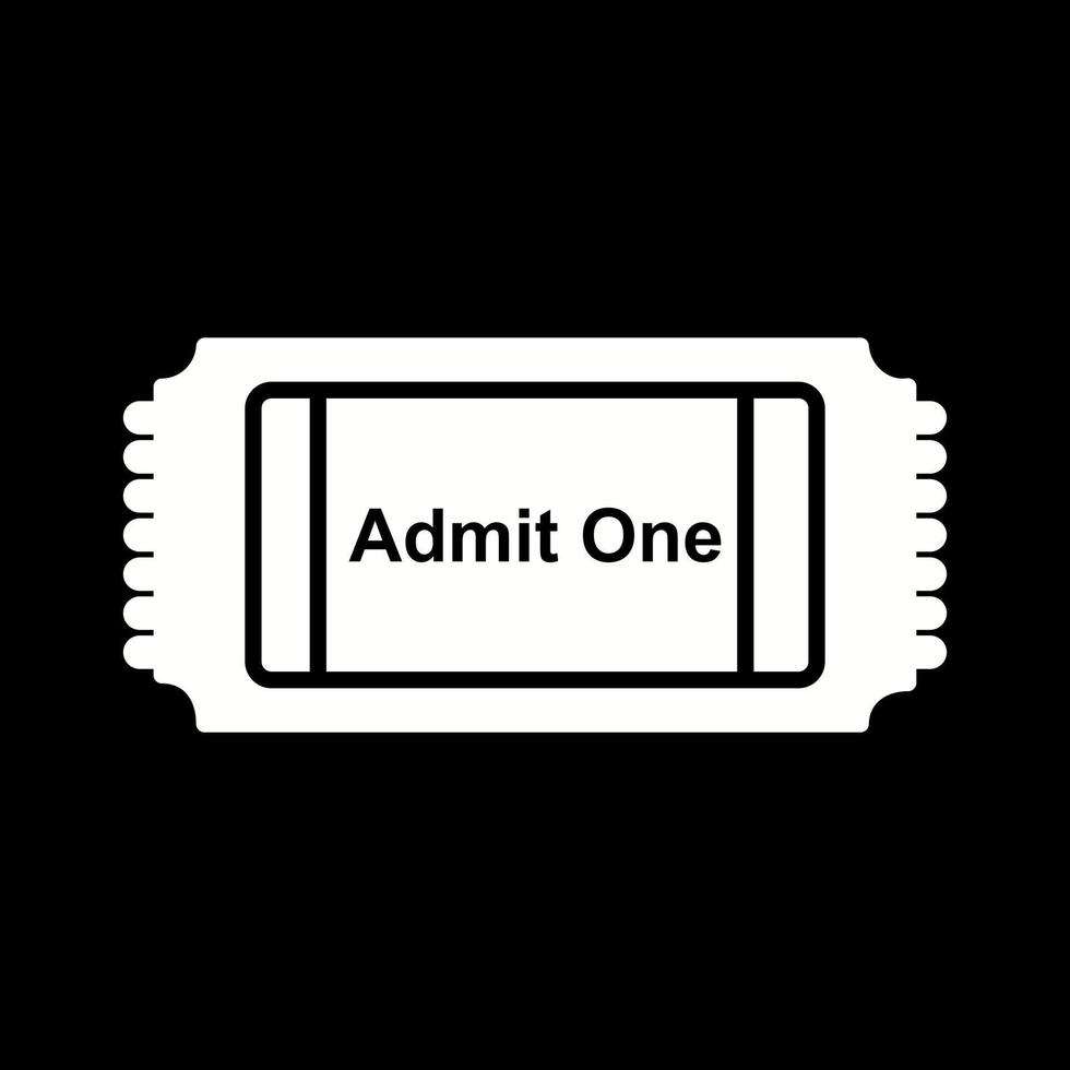 film ticket vector icoon