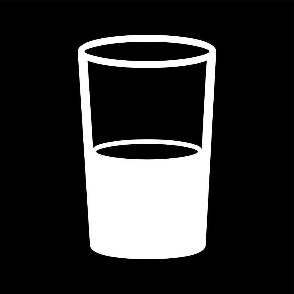 uniek water en bril vector glyph icoon