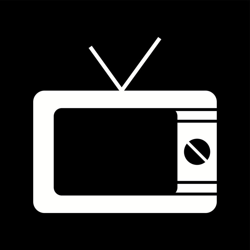 uniek televisie vector glyph icoon
