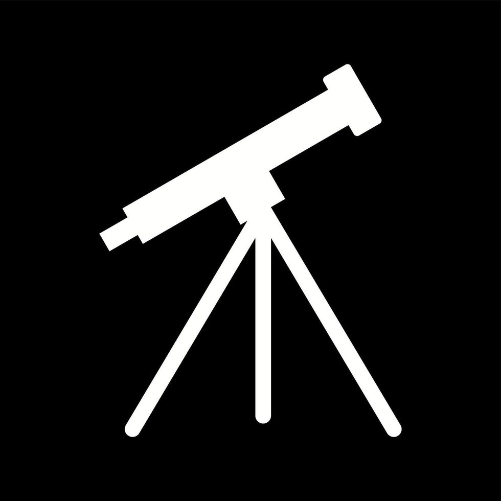 uniek telescoop vector glyph icoon
