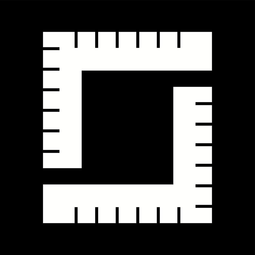 uniek meting vector glyph icoon