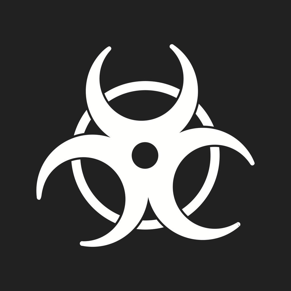 mooi bio risico vector glyph icoon