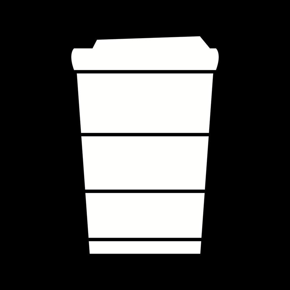 mooi koffie mok glyph vector icoon