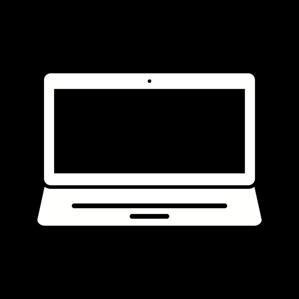 mooi laptop glyph vector icoon