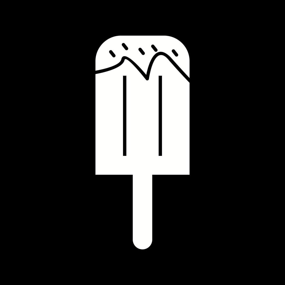 mooi ijs lolly glyph vector icoon