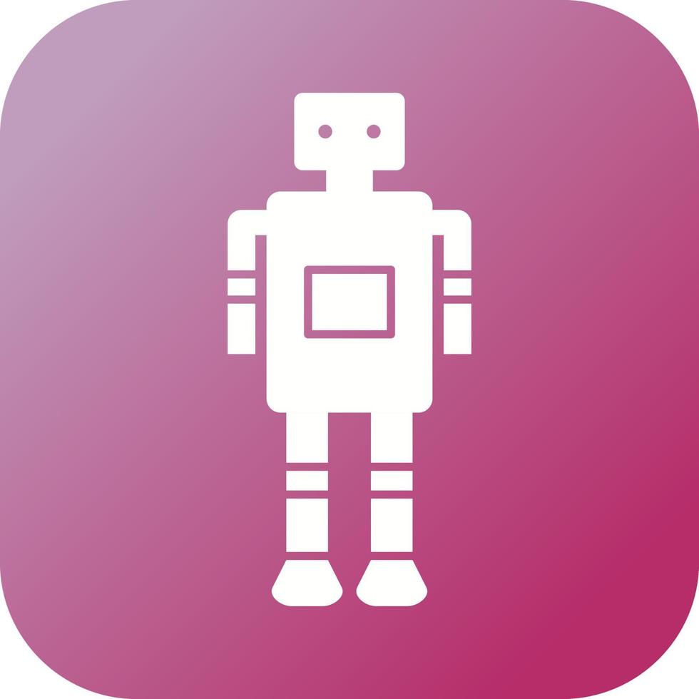 uniek robot vector glyph icoon