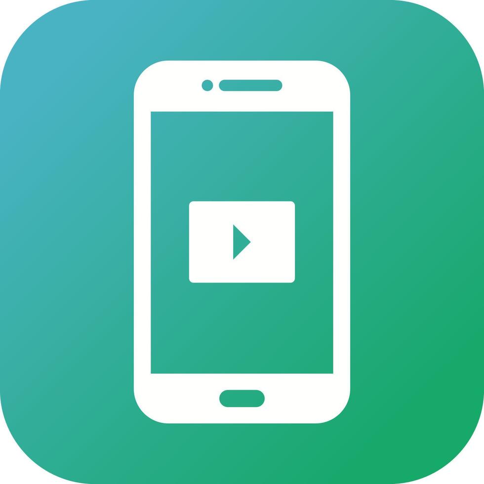 uniek video app vector glyph icoon