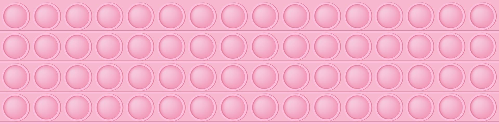 knallen speelgoed- roze achtergrond net zo een modieus silicium speelgoed- voor friemelt. verslavend anti stress speelgoed- in pastel kleuren. bubbel zintuiglijk voor kinderen. vector illustratie in rechthoek formaat geschikt voor bungel.