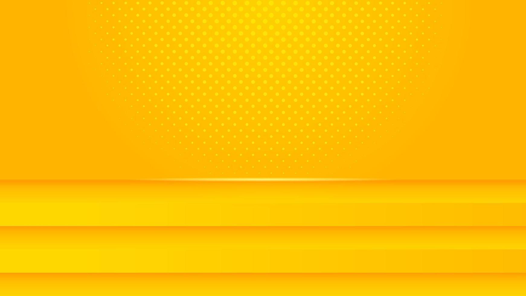 abstract minimalisme geel achtergrond met 3d reliëf dynamisch vormen vector, banier ontwerp met leeg ruimte voor plaats tekst of voorwerp vector