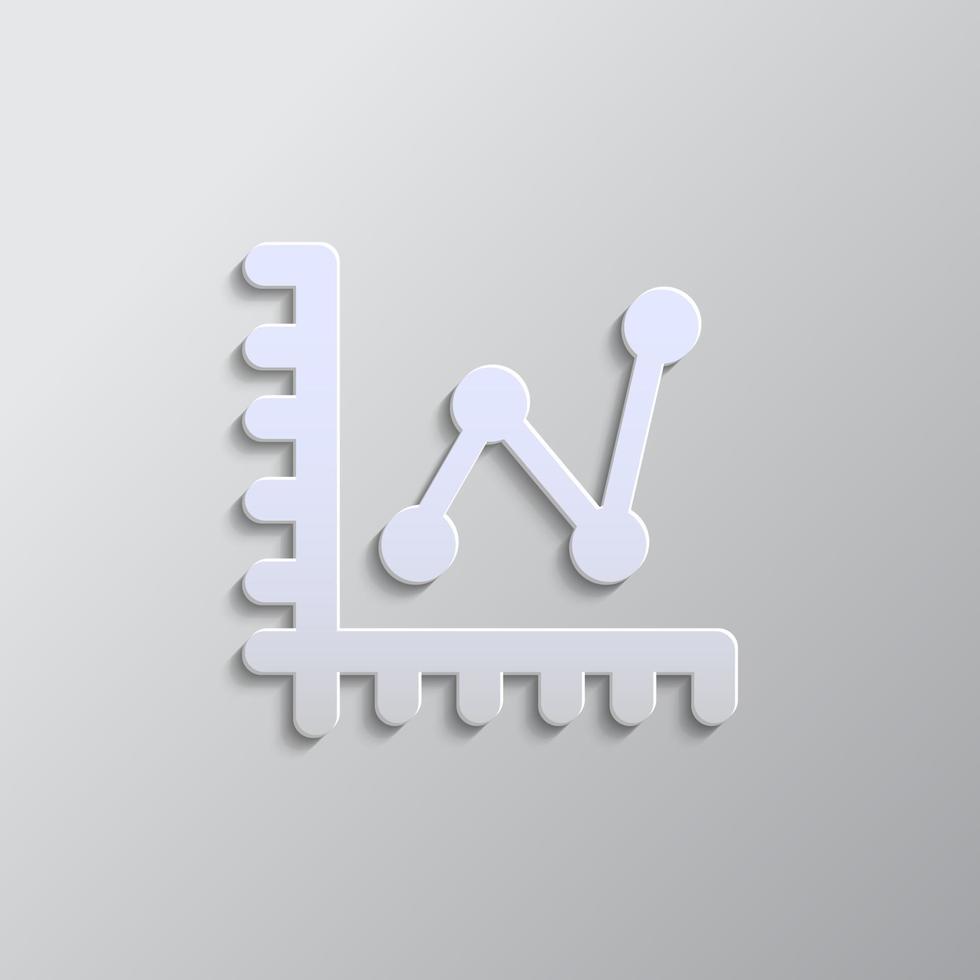 databank, server ,lijn tabel papier stijl, icoon. grijs kleur vector achtergrond- papier stijl vector icoon