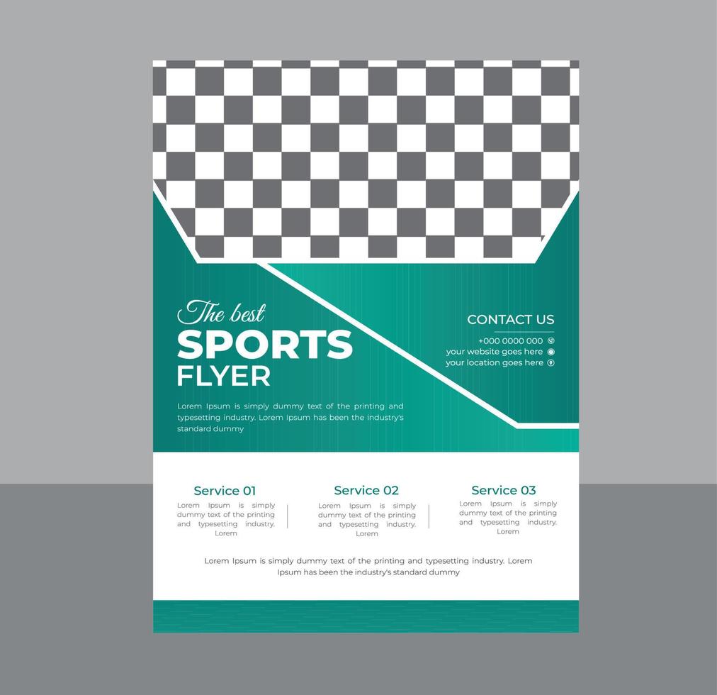 sport, spel wedstrijd folder, poster sjabloon vector