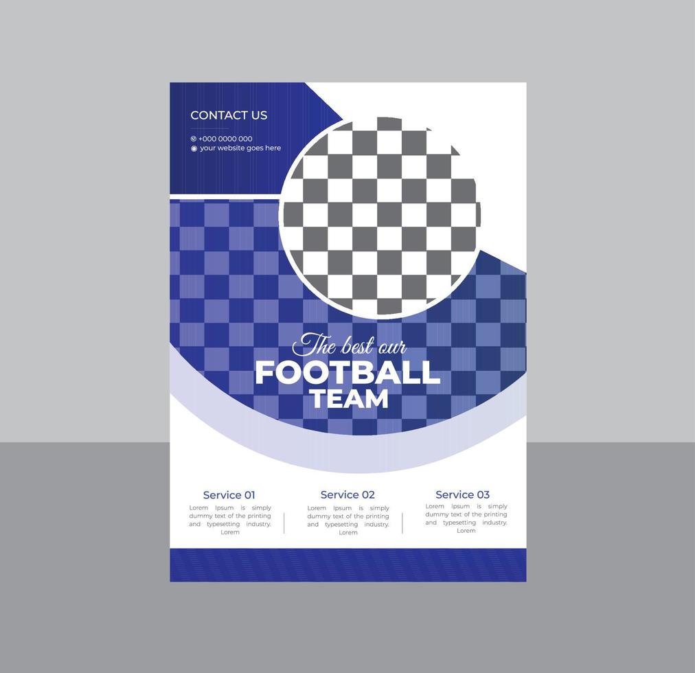 sport- Amerikaans voetbal toernooi wedstrijd folder, opleiding poster sjabloon vector