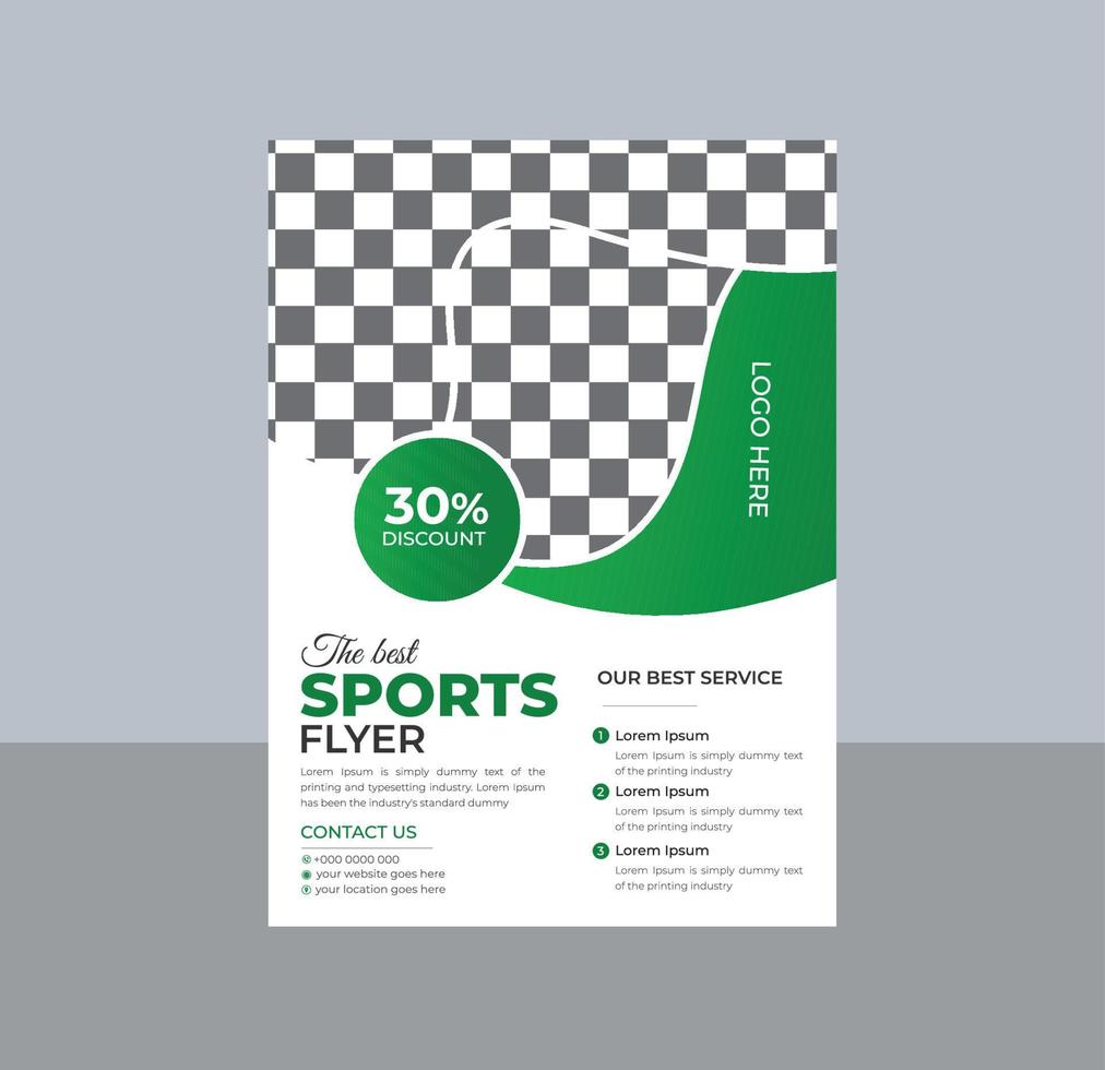 sport, spel wedstrijd folder, poster sjabloon vector