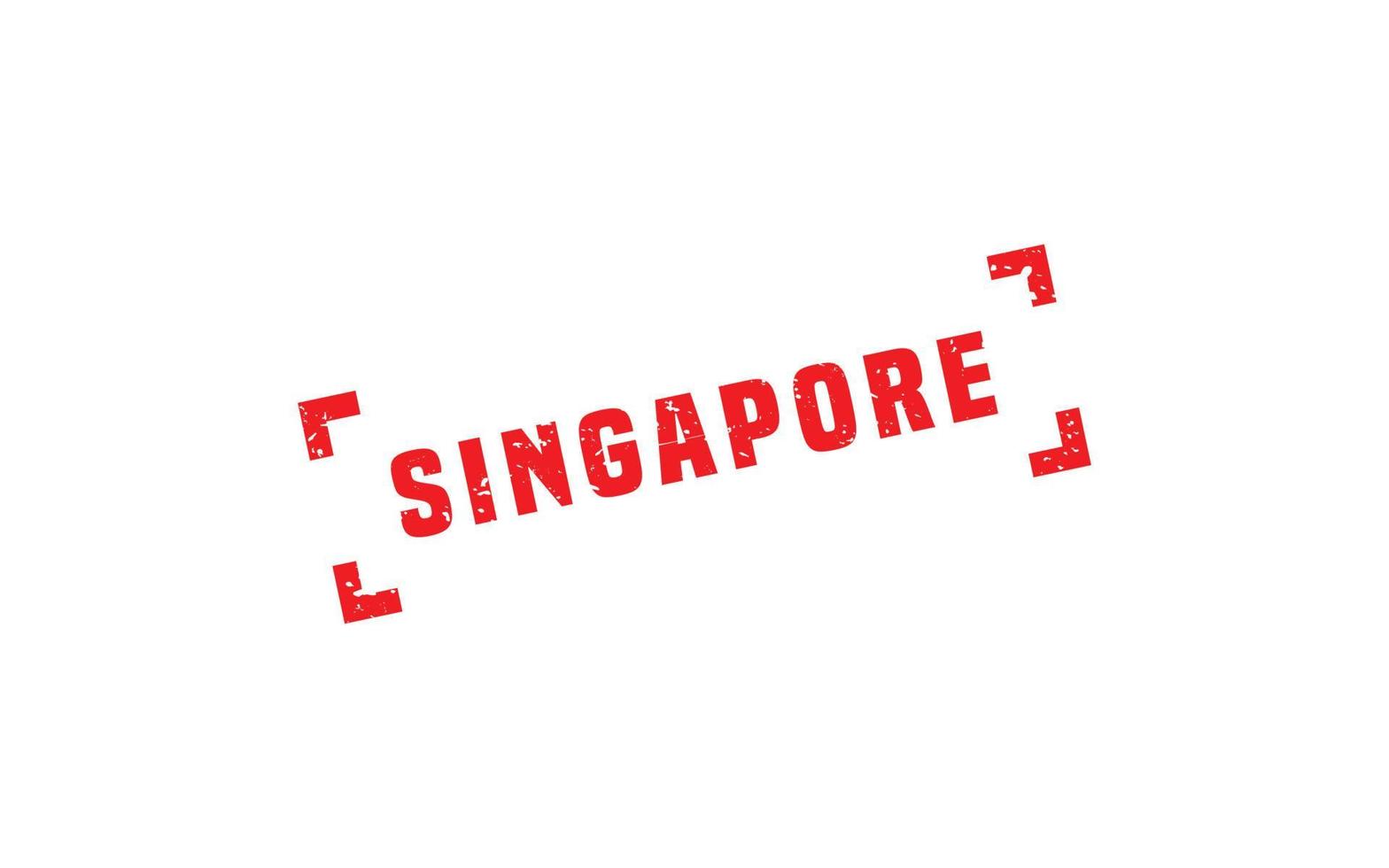 Singapore postzegel rubber met grunge stijl Aan wit achtergrond vector