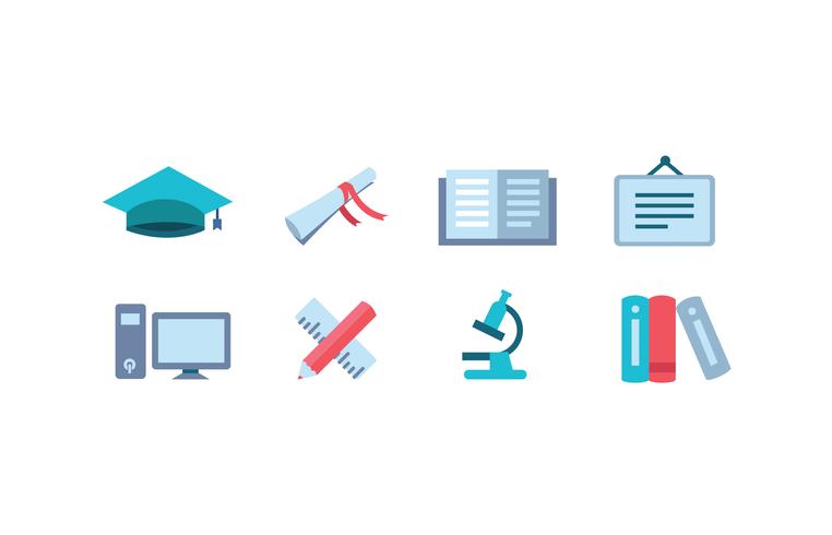 universitaire pictogram pack vector