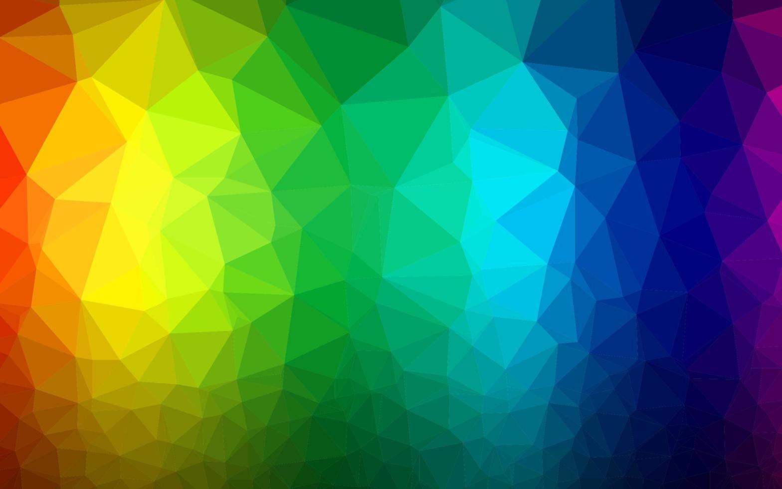 donker veelkleurig, regenboog vector veelhoekig patroon.