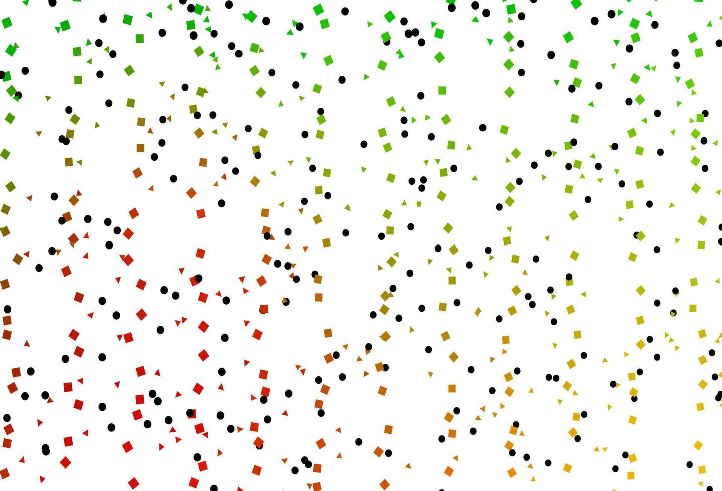 lichtgroene, rode vectorlay-out met cirkels, lijnen, rechthoeken. vector