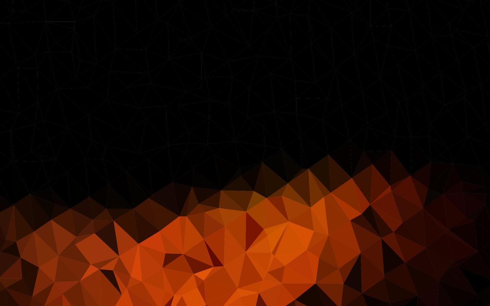 donkergele, oranje vector abstracte veelhoekige textuur.