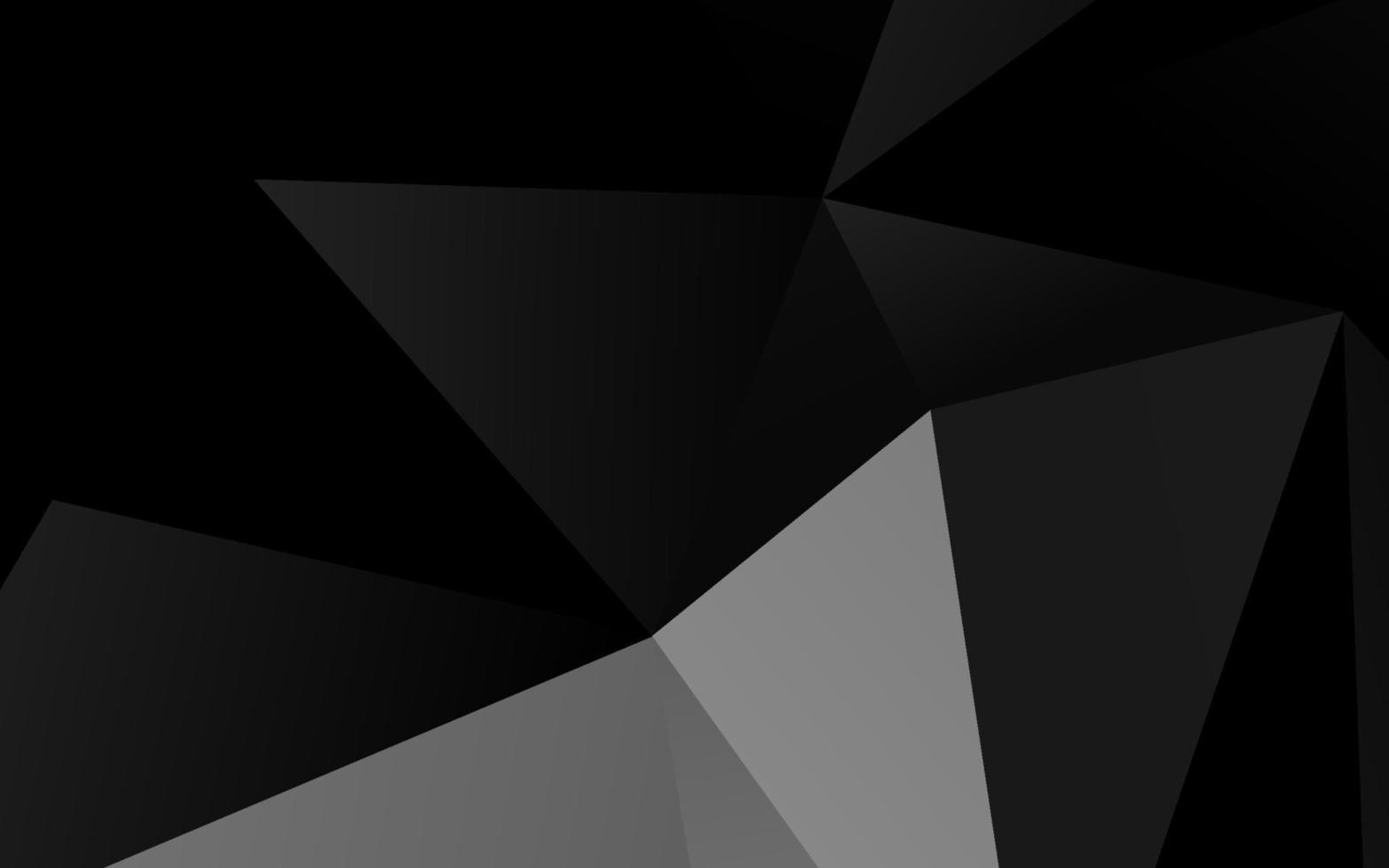 donker zilver, grijs vector glanzend driehoekig patroon.
