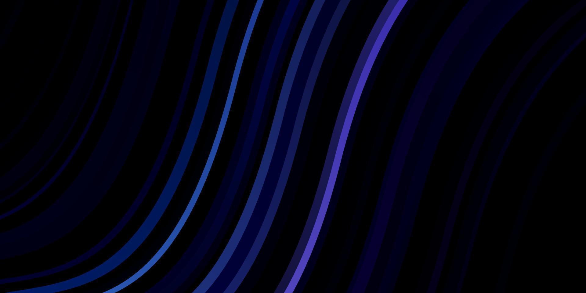 donkerroze, blauwe vectortextuur met curven. vector
