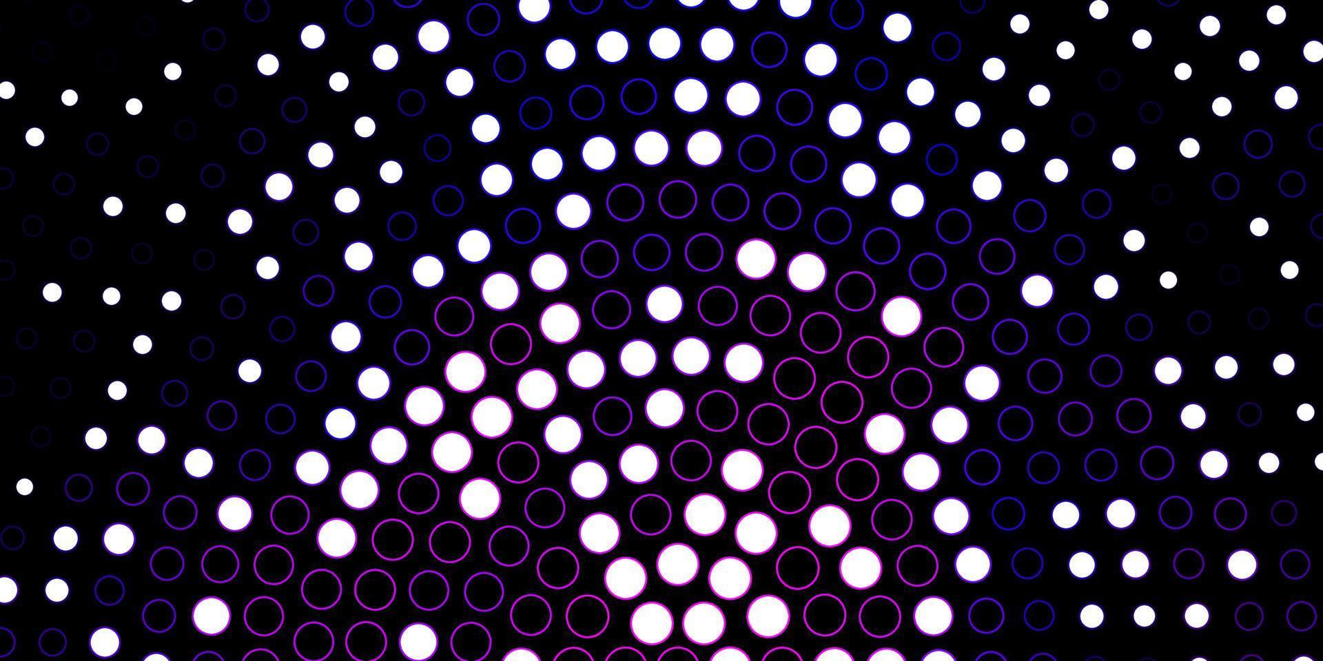 donkerpaarse vector achtergrond met cirkels.