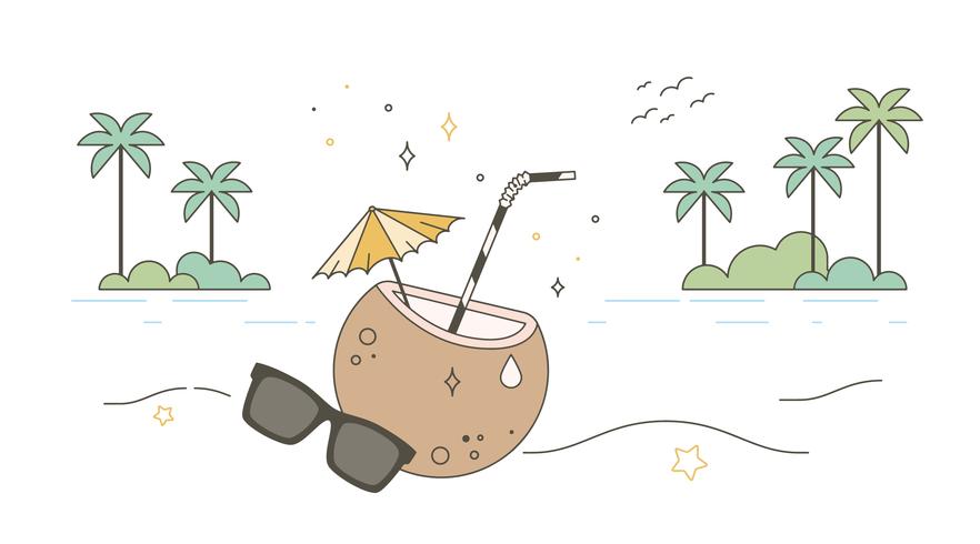 Gratis Coconut Water Vector