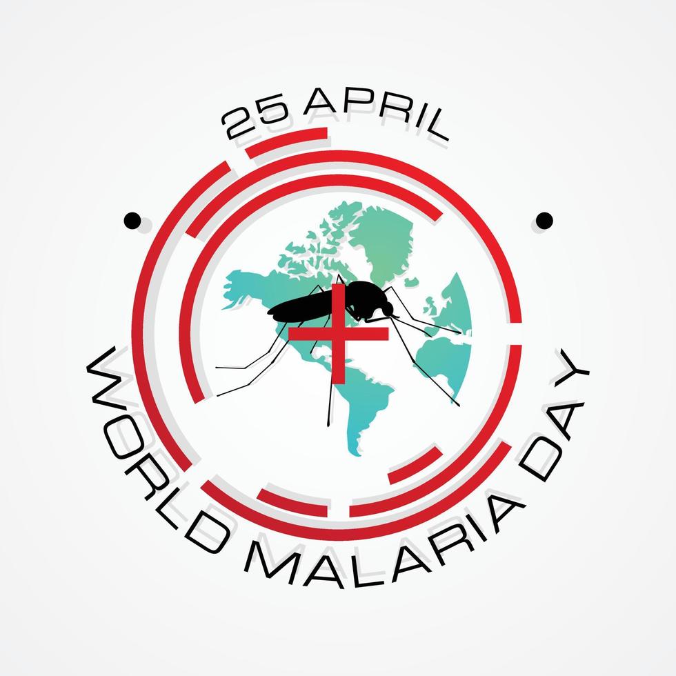 wereld malaria dag vector brief voor element ontwerp