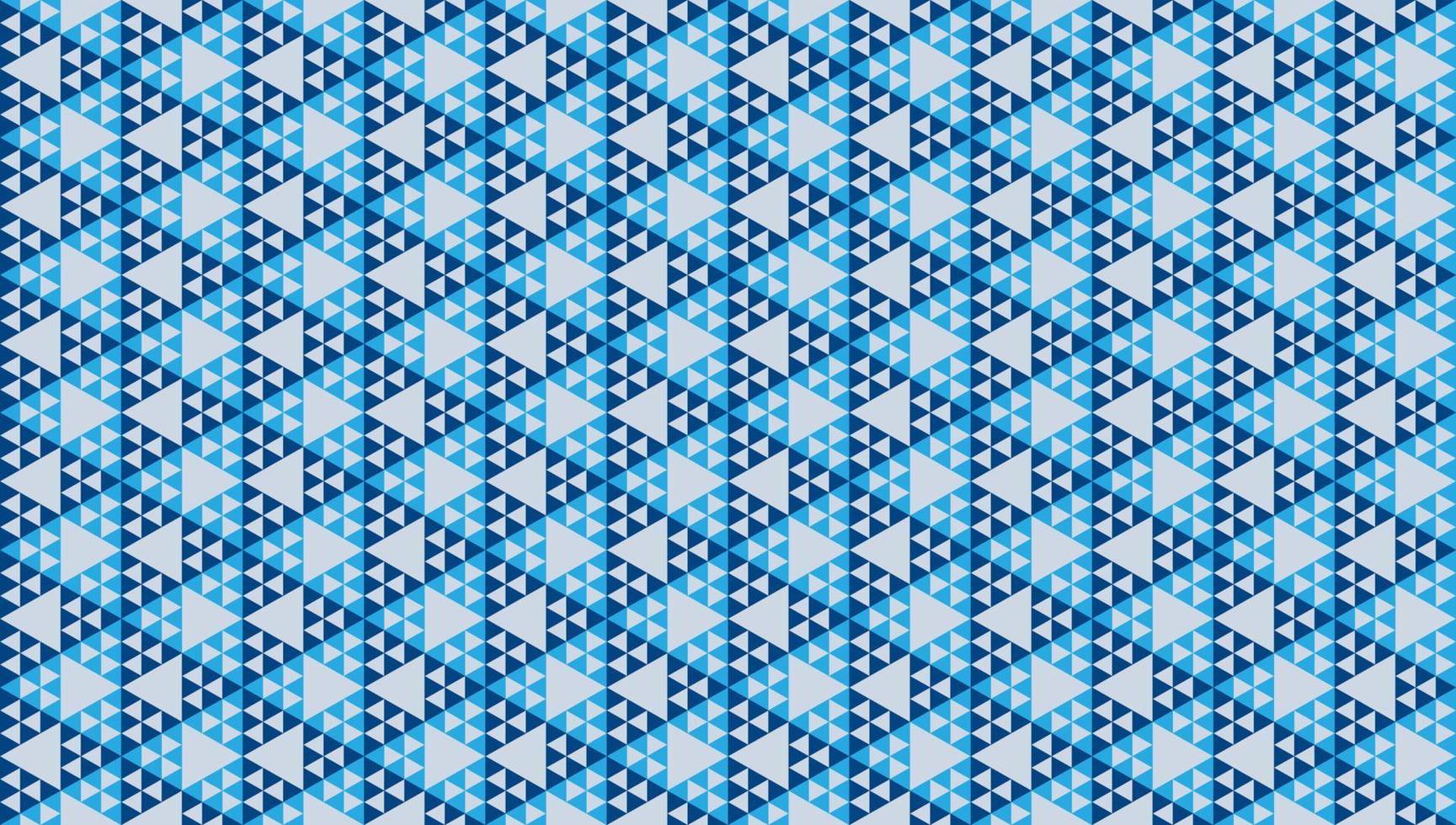 abstract veelhoekige driehoeken ornament. blauw driehoekig vormen. meetkundig naadloos patroon ontwerp sjabloon. vector