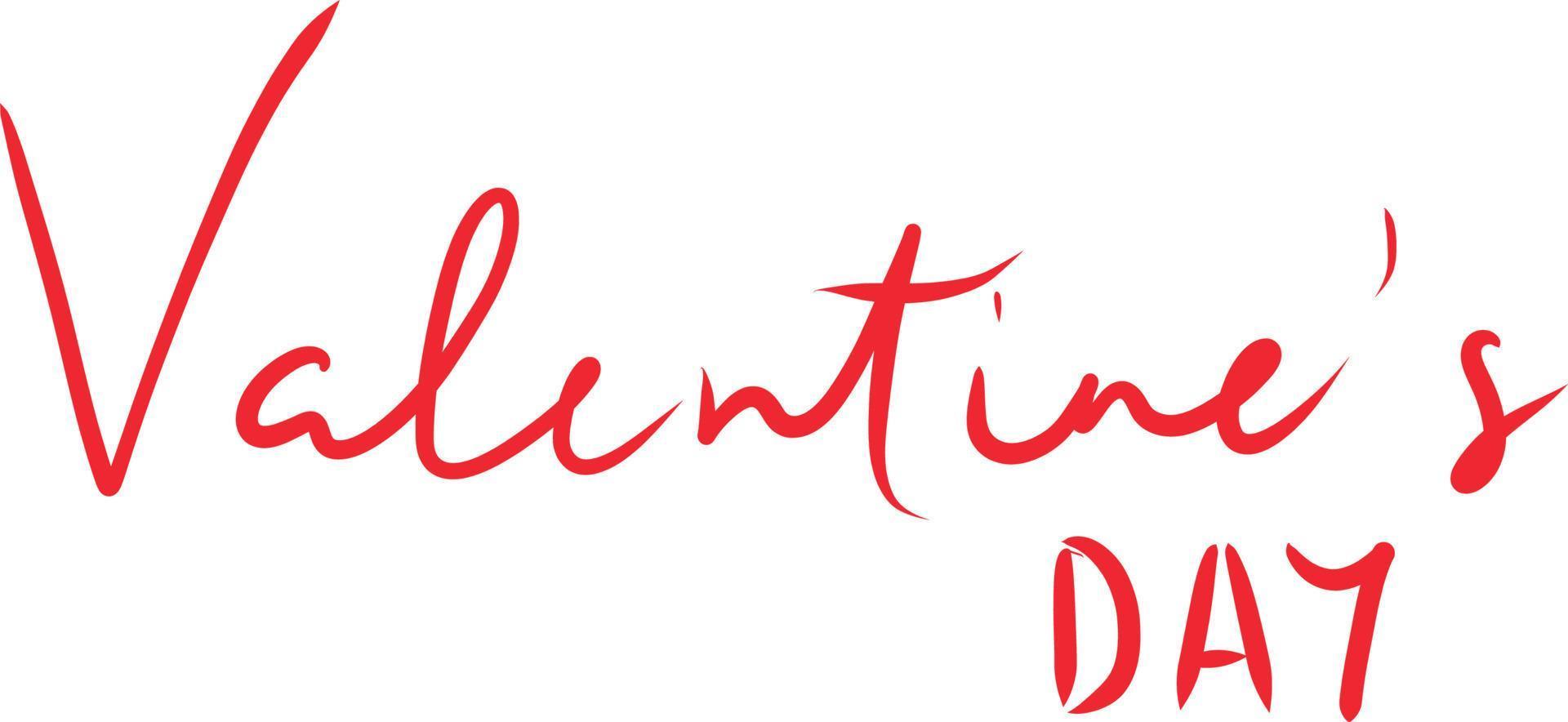 belettering voor Valentijnsdag dag. vector