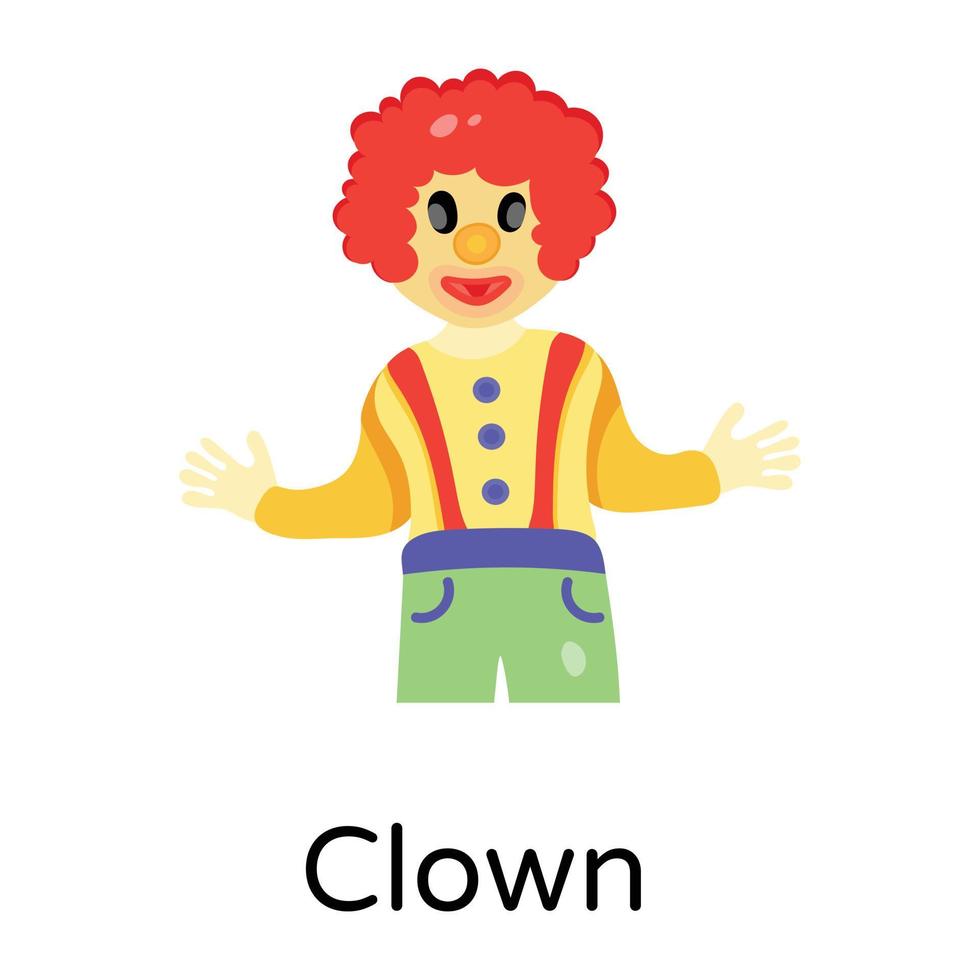 trendy clownconcepten vector