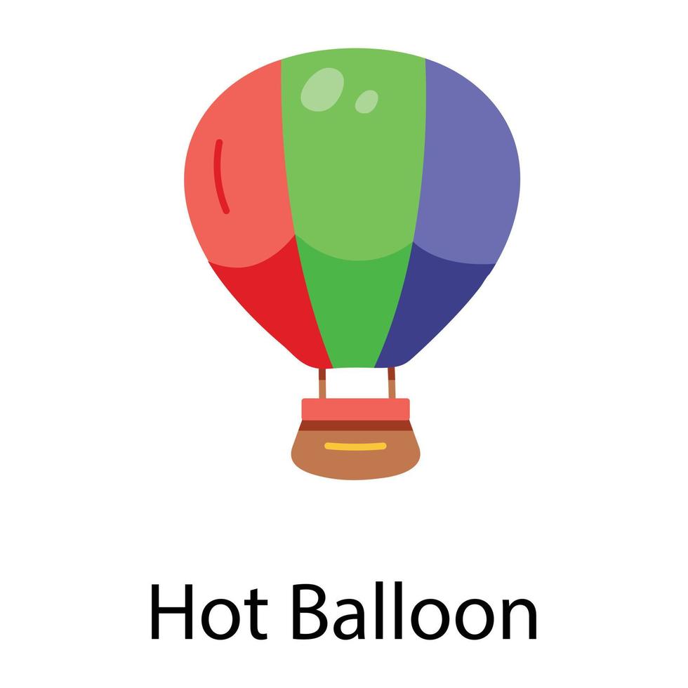 trendy hete ballon vector