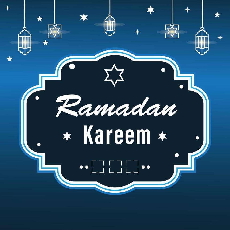 Ramadan kareem groet kaart sjabloon, vector