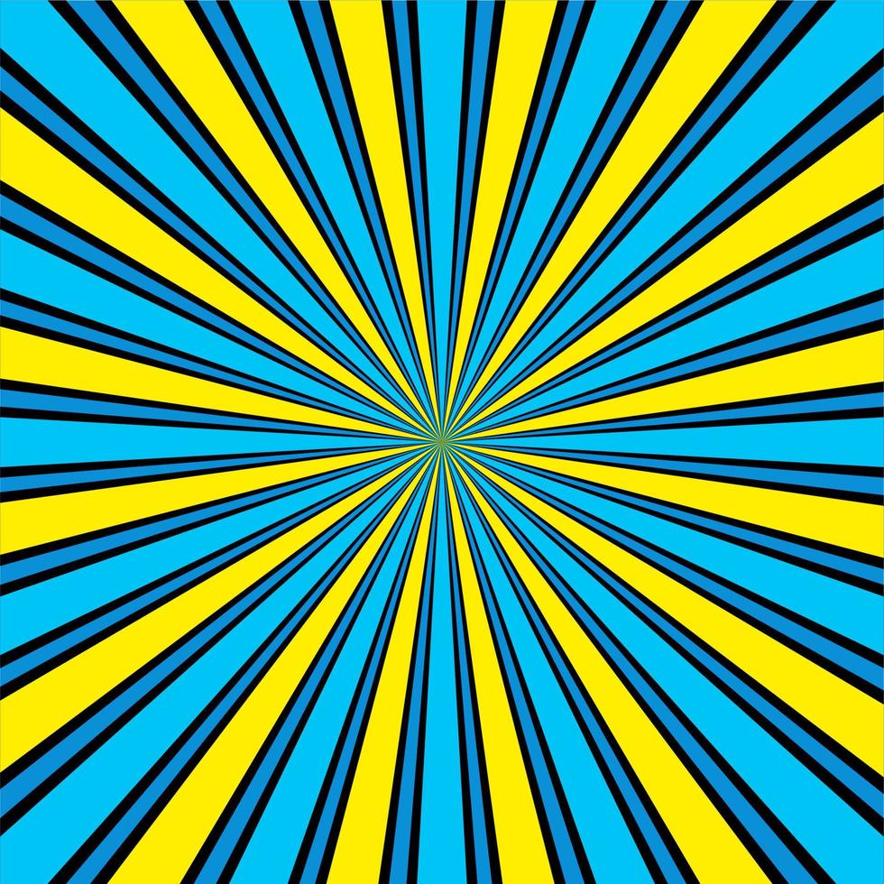 grappig abstract blauw en geel vector