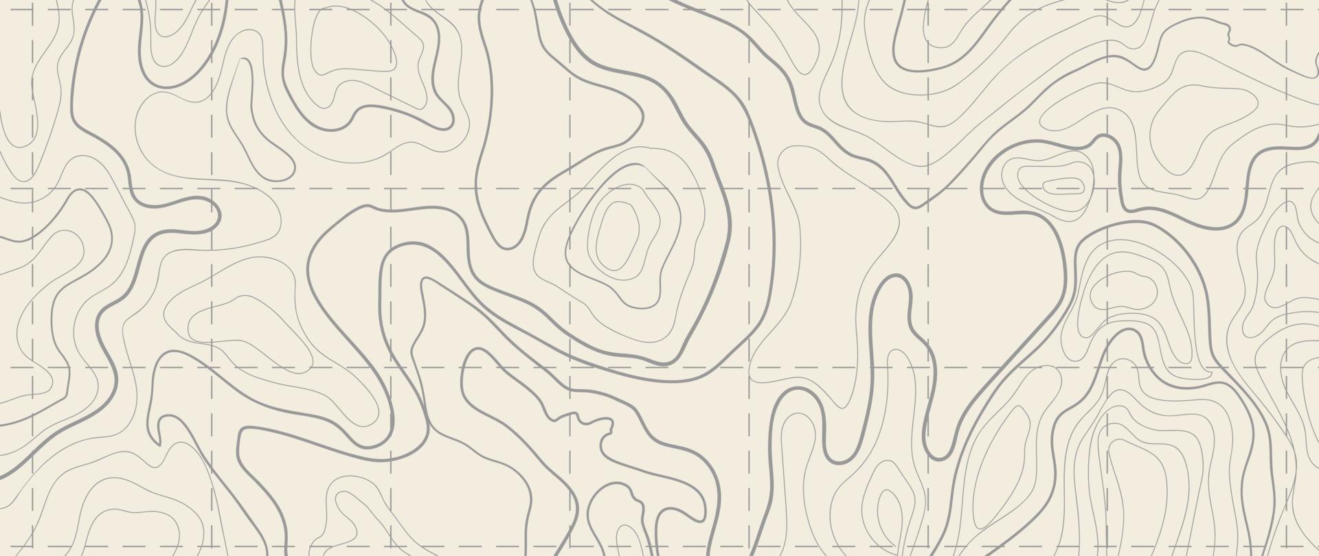 abstract lijn kunst achtergrond vector. berg topografisch terrein kaart rooster achtergrond met abstract lijnen textuur. ontwerp illustratie voor muur kunst, kleding stof, verpakking, web, banier, app, behang. vector