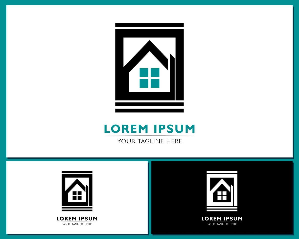 huis bouwen logo ontwerp vector