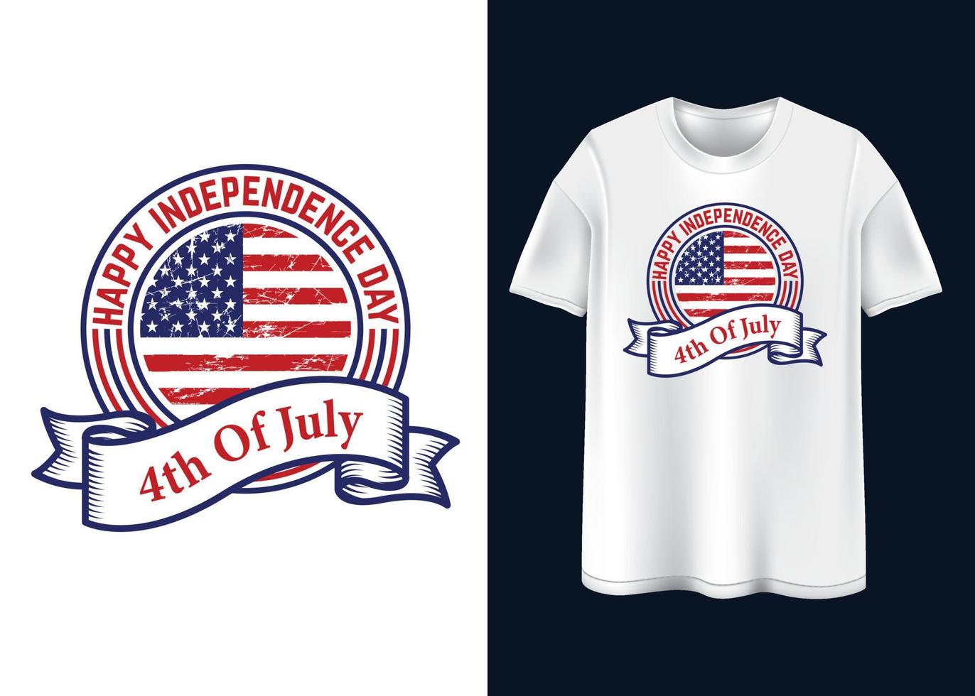 gelukkig onafhankelijkheidsdag t-shirtontwerp vector