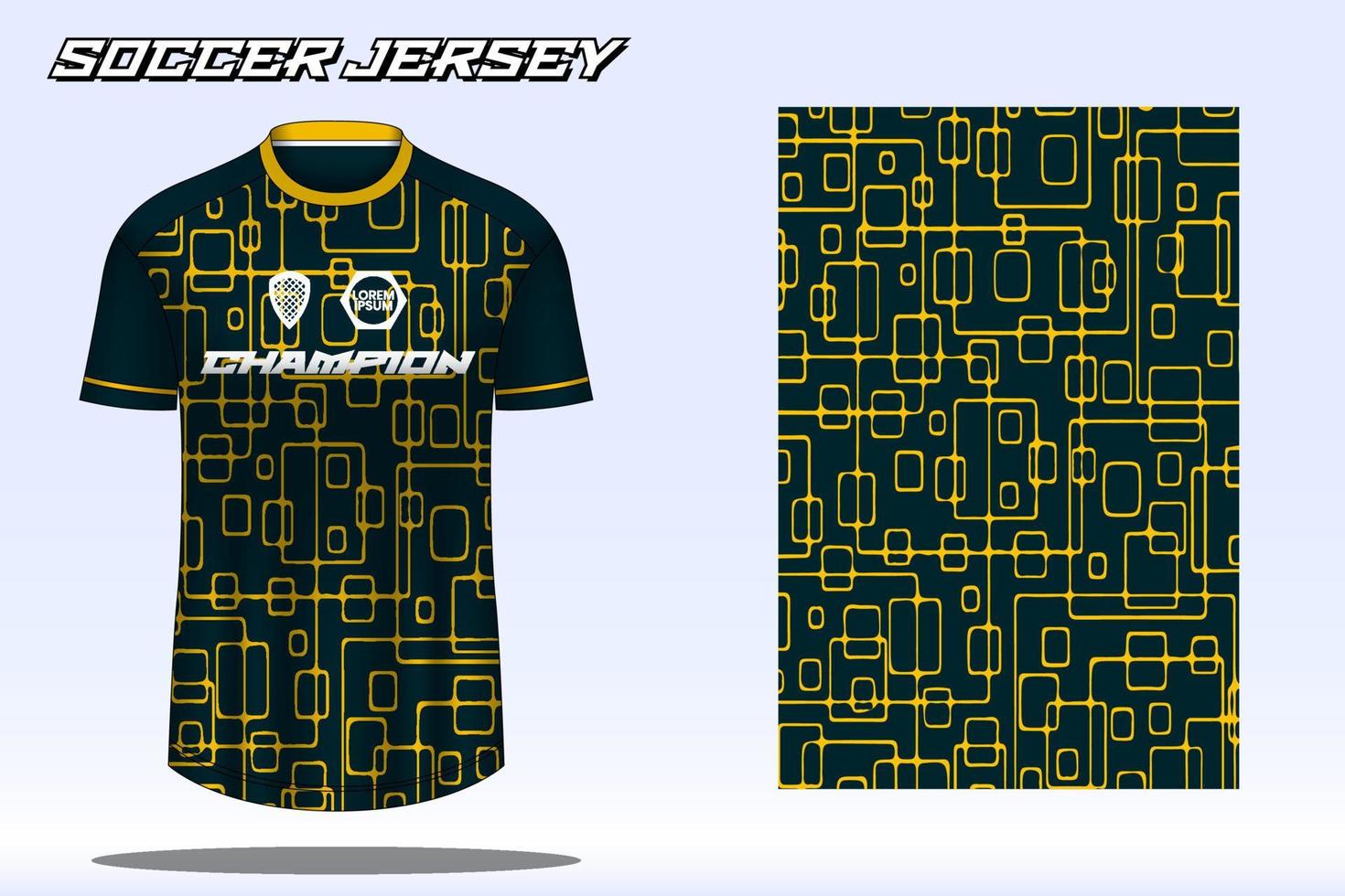 voetbal Jersey sport t-shirt ontwerp mockup voor Amerikaans voetbal club vector