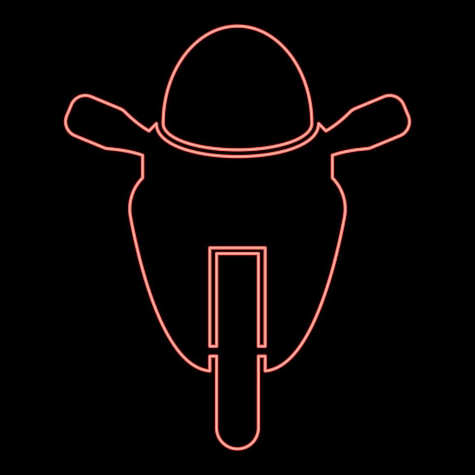 neon motorfiets sport type ras klasse rood kleur vector illustratie beeld vlak stijl