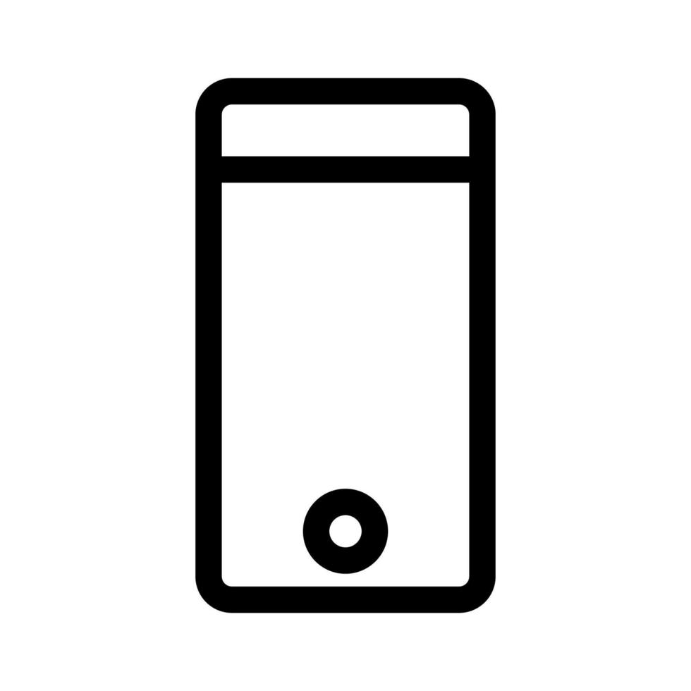 mobiel icoon lijn geïsoleerd Aan wit achtergrond. zwart vlak dun icoon Aan modern schets stijl. lineair symbool en bewerkbare hartinfarct. gemakkelijk en pixel perfect beroerte vector illustratie
