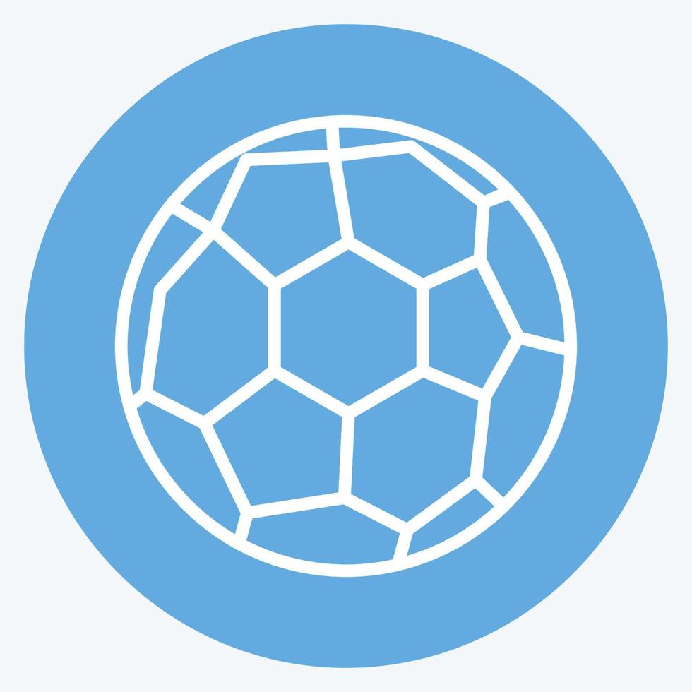 icoon voetbal bal. verwant naar sport- uitrusting symbool. blauw ogen stijl. gemakkelijk ontwerp bewerkbaar. gemakkelijk illustratie vector