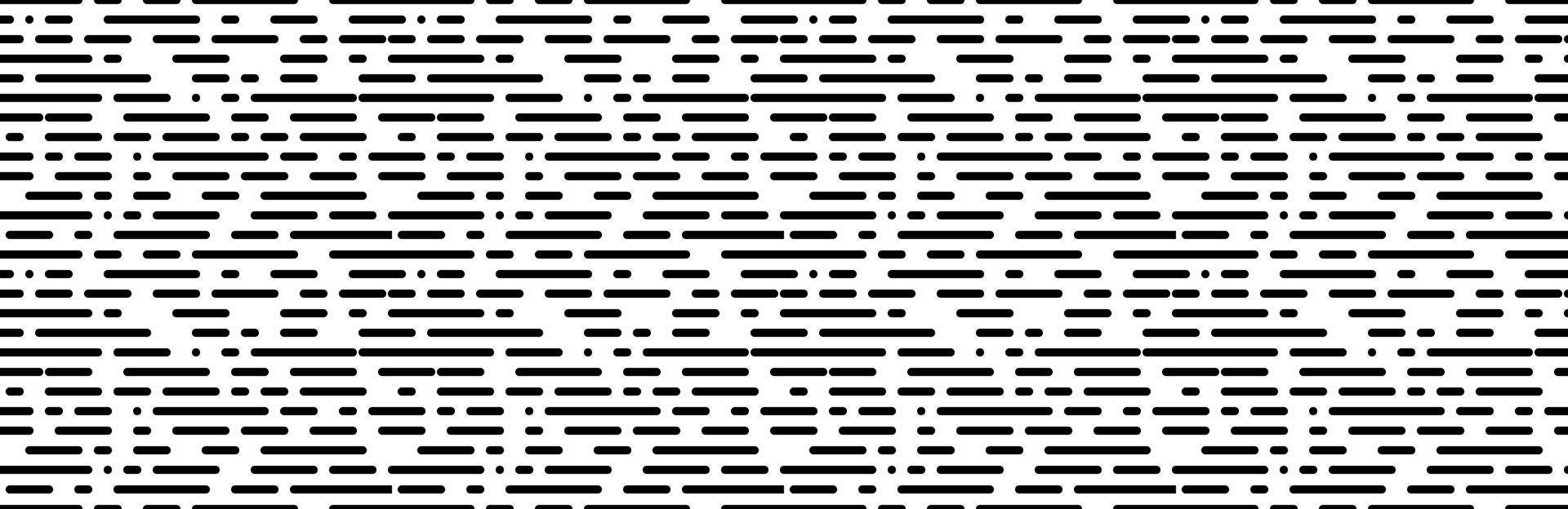 zwart wit willekeurig stippel lijn naadloos patroon vector