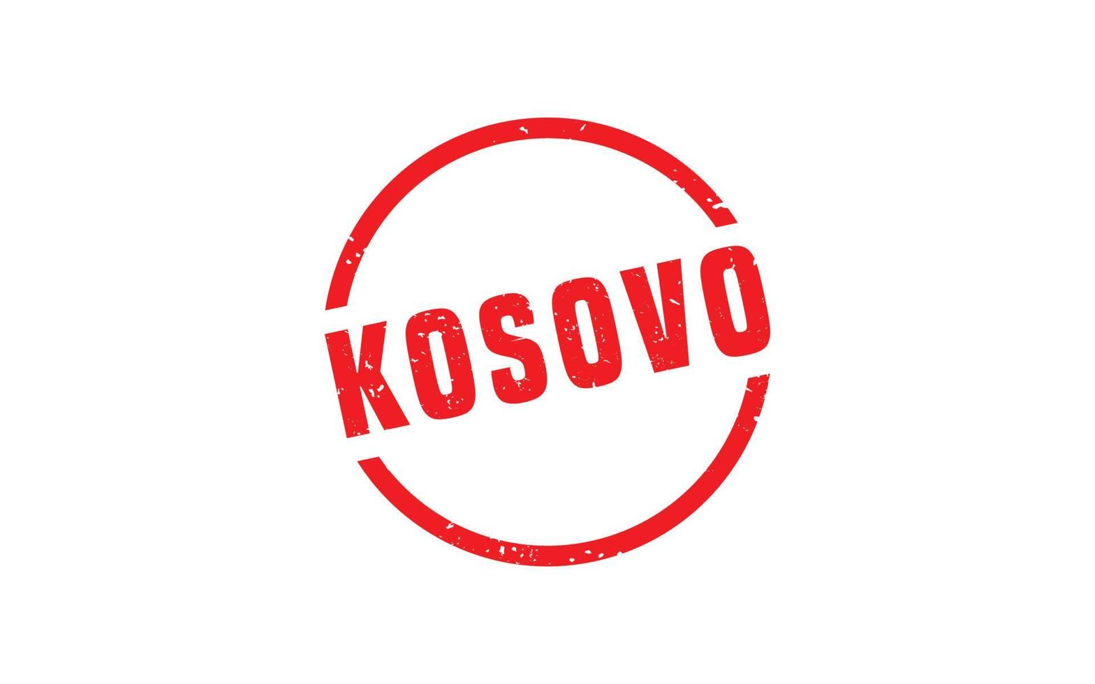 Kosovo postzegel rubber met grunge stijl Aan wit achtergrond vector