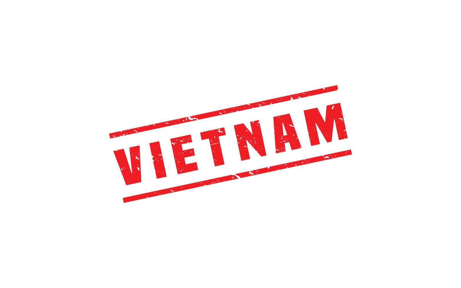 Vietnam postzegel rubber met grunge stijl Aan wit achtergrond vector