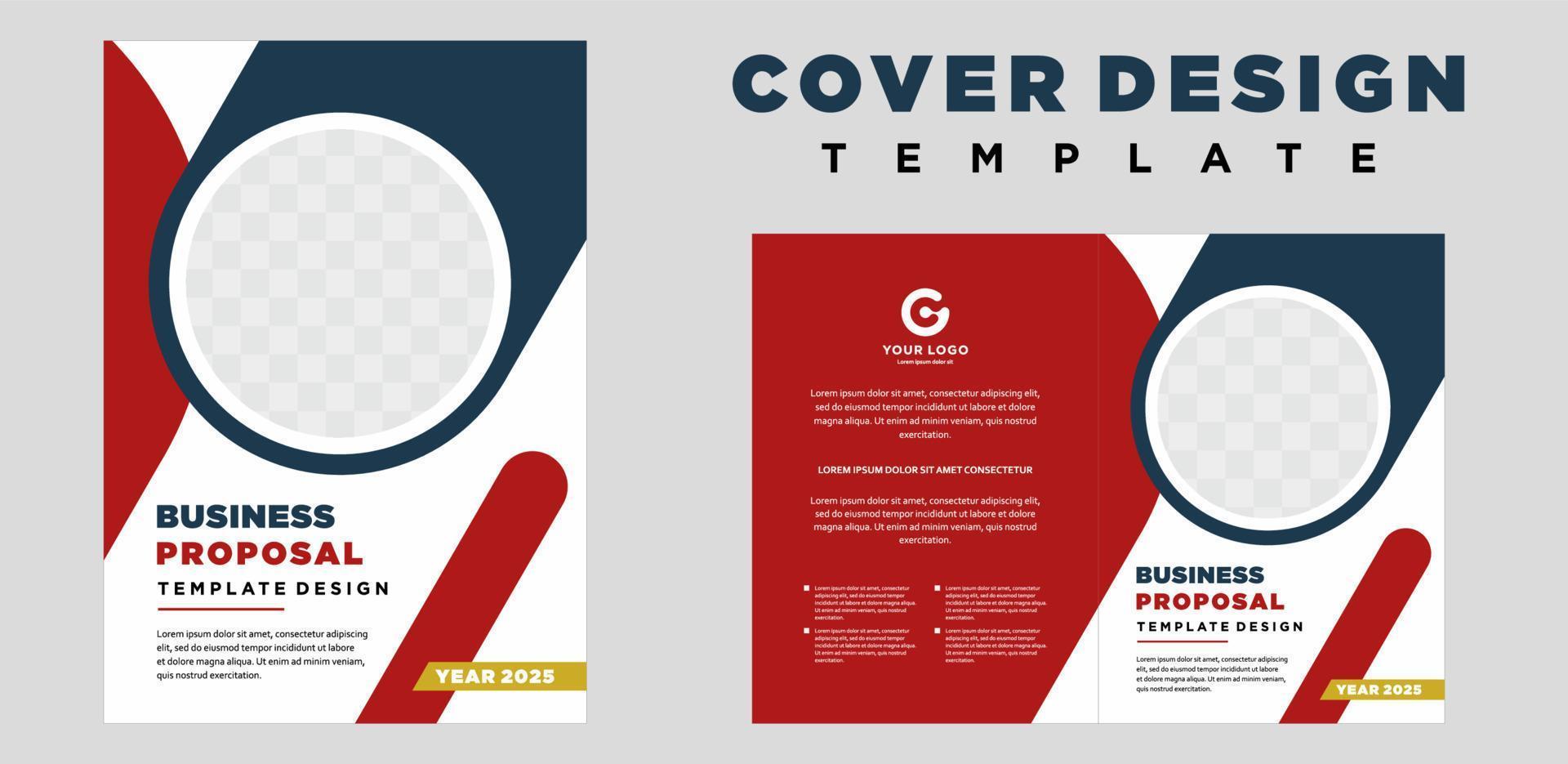 bedrijf profiel Hoes sjabloon lay-out ontwerp of brochure Hoes sjabloon ontwerp vector