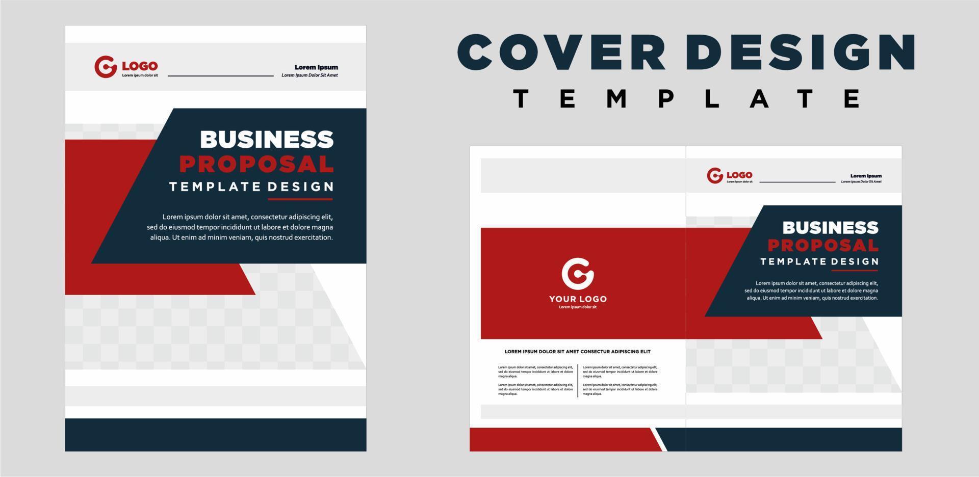 bedrijf profiel Hoes sjabloon lay-out ontwerp of brochure Hoes sjabloon ontwerp vector