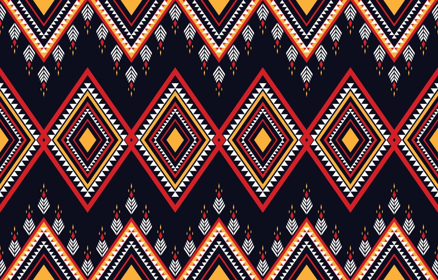 inheems stijl naadloos patroon. meetkundig naadloos etnisch patroon. ontwerp voor inheems, kleding stof, boho, tapijt, ikat, stam, batik, textuur, achtergrond, vector, illustratie, patroon stijl. vector