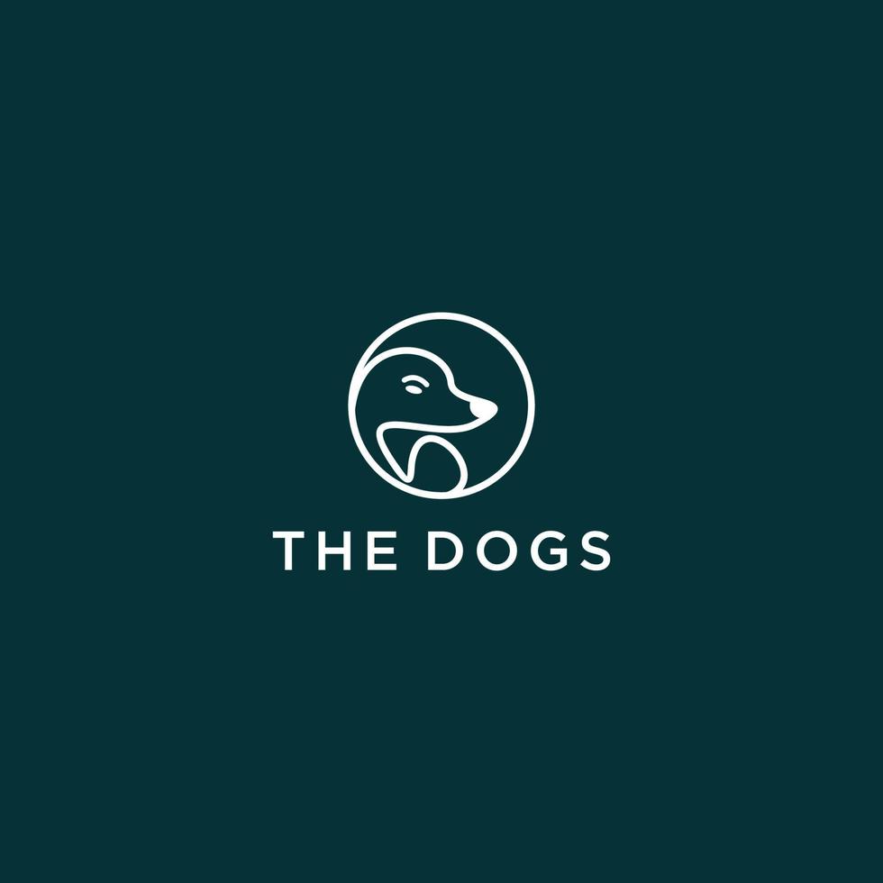 honden logo ontwerp inspiratie vector ontwerp templat