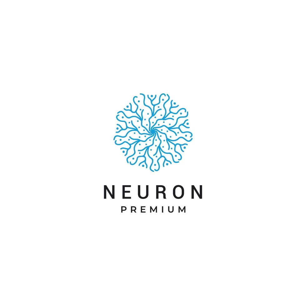 neuron logo icoon ontwerp vector